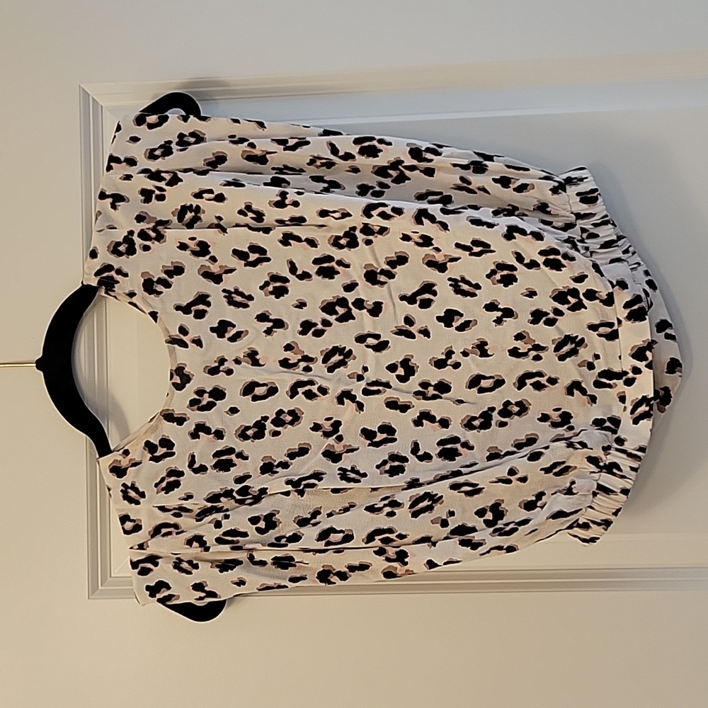 Express leopard crop top